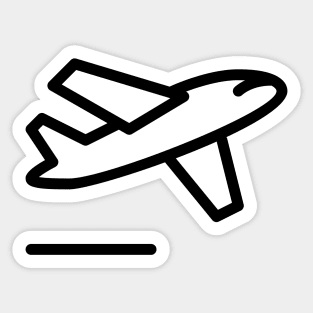 Airplane Departure (Plane / Aviation) Sticker